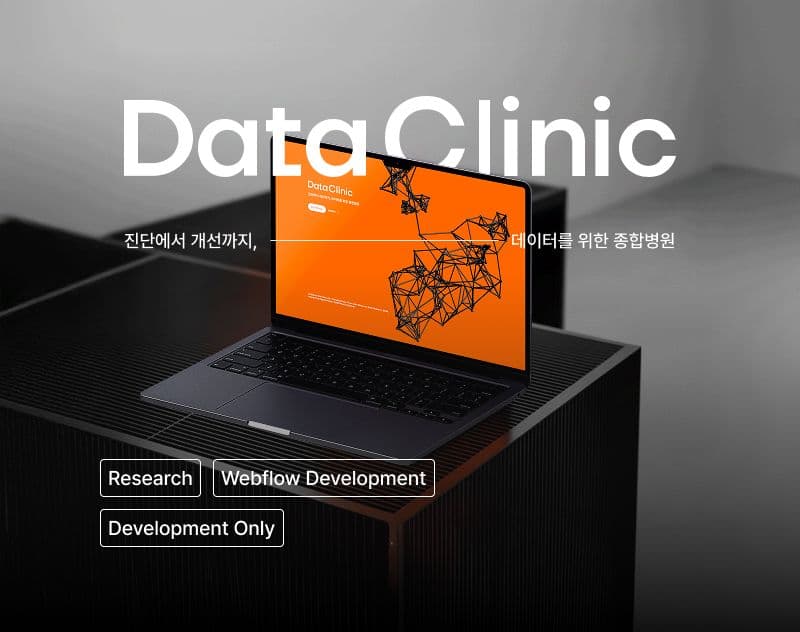 데이터 클리닉 앱 소개 이미지